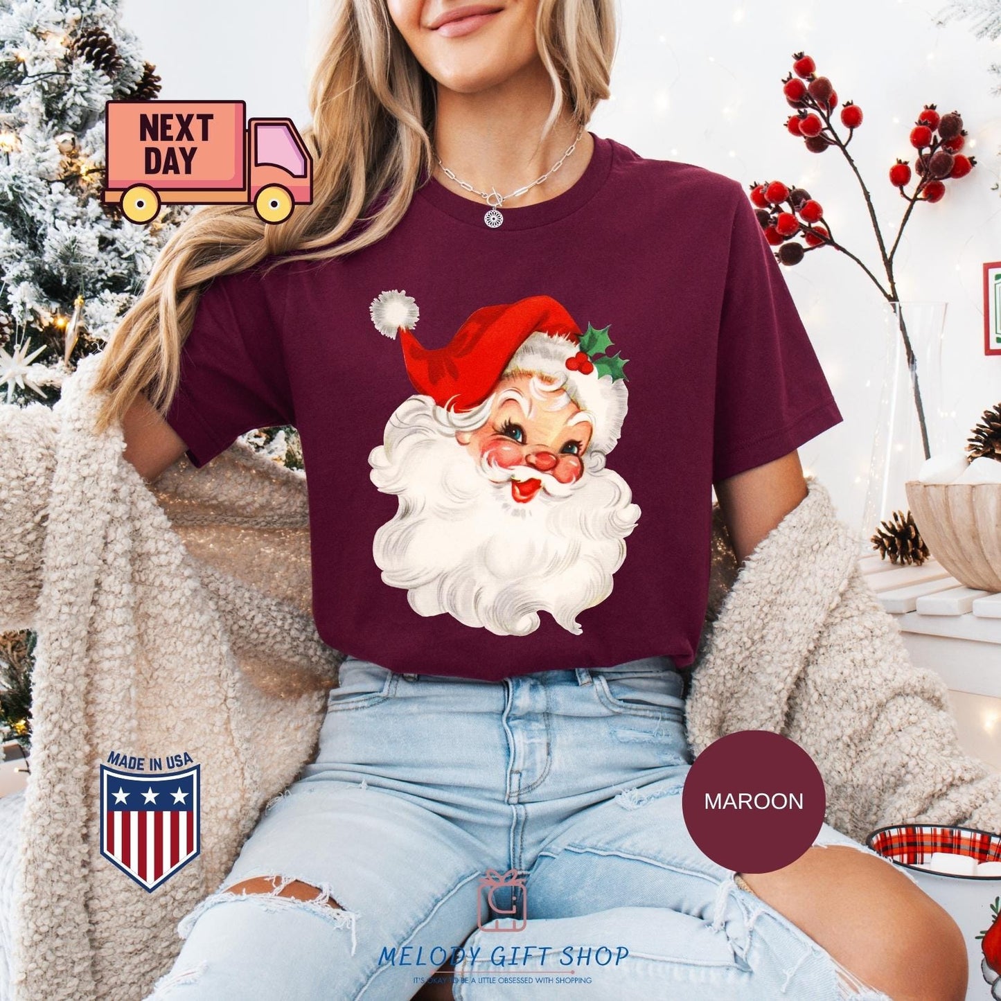 Christmas Santa Shirt, Claus Sweatshirt, Christmas T-Shirts Sweatshirts