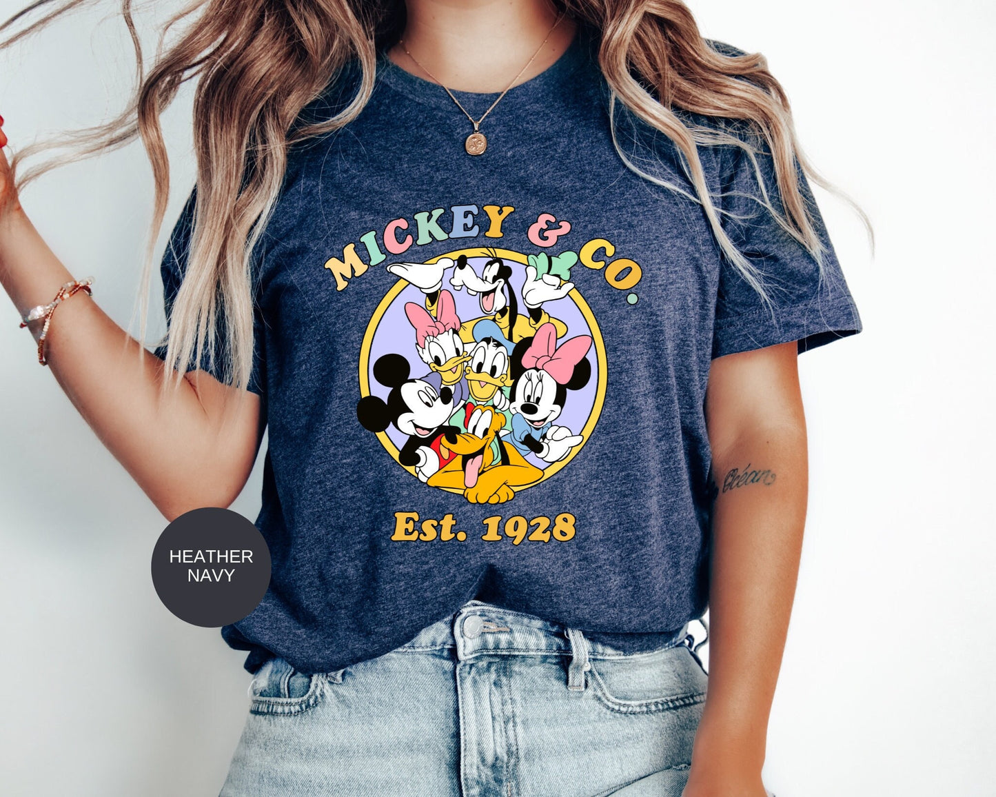 Mickey & Co Est 1928 Shirt, Mickey and Friends Shirt, Retro Disney Shirt, Disneyland Shirt, Disney Family Matching Shirt, Mickey Minnie Tee