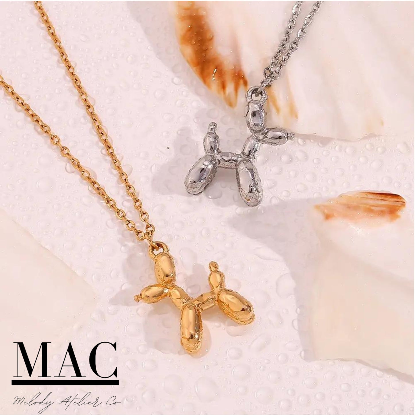 Balloon Dog Necklace,Minimalist Necklace,Pet Jewelry,Minimalist Jewelry Puppy Pendant Necklace,Animal Jewelry