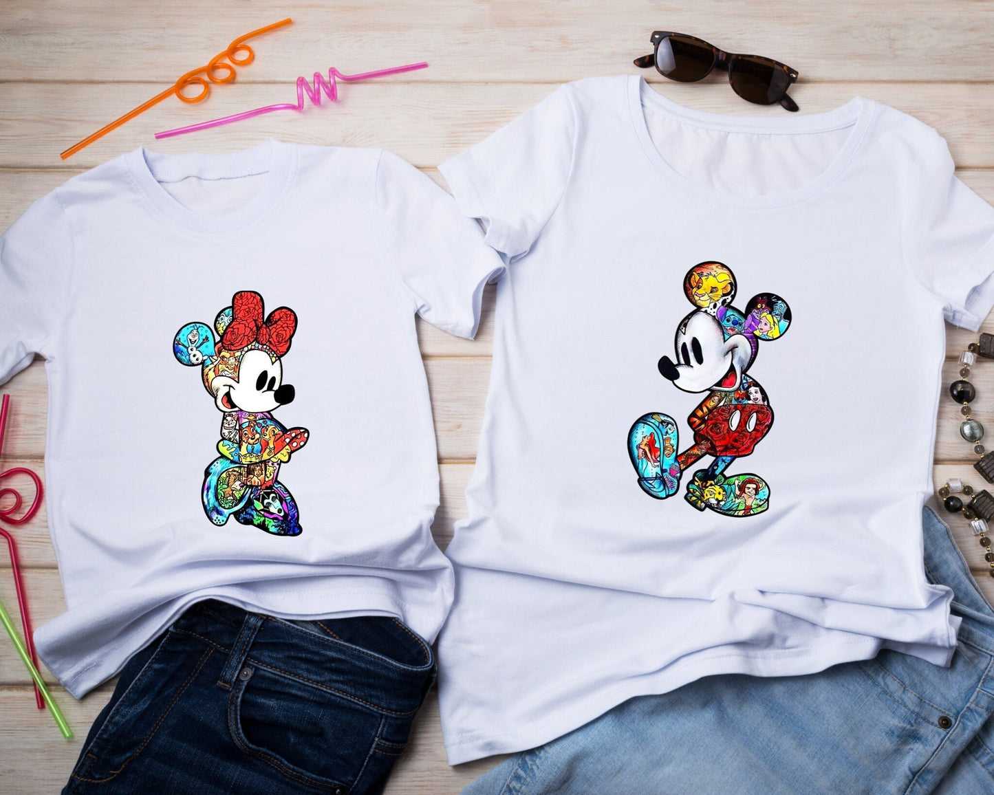 Mickey&Minnie Couple Shirt, Disney Couple Matching Shirts,Disney Family Vacation,Disney 2024 Couple Trip Shirt,Mickey-Minnie Mouse Shirt