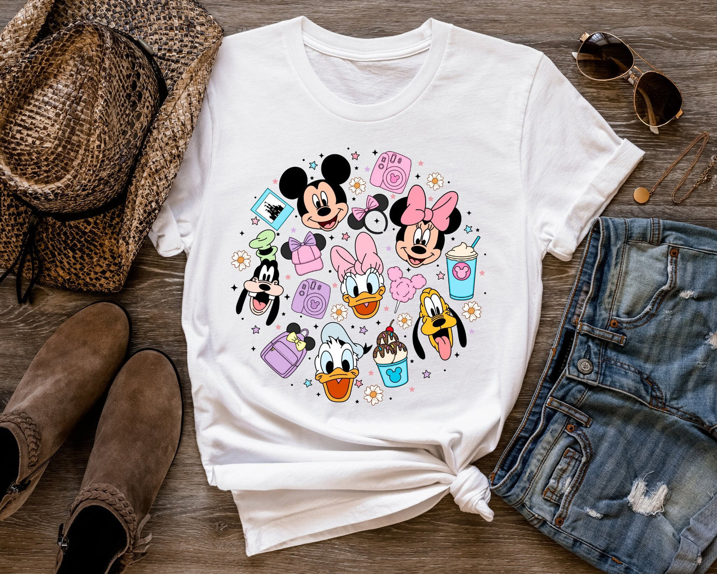 Mickey And Friends Shirts, Mickey And Friends Minnie Donald Daisy Goofy Pluto Shirt, Disneyland Shirt, Disneyworld Shirt