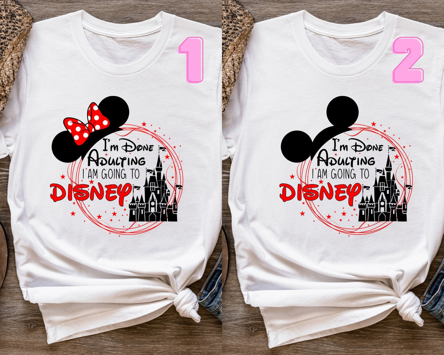 Disney Trip Matching Shirts,I'm Done Adulting I'm Going To Disney Shirt 2024,Disney Parent Adult Shirt,Disney Couple Trip Shirt