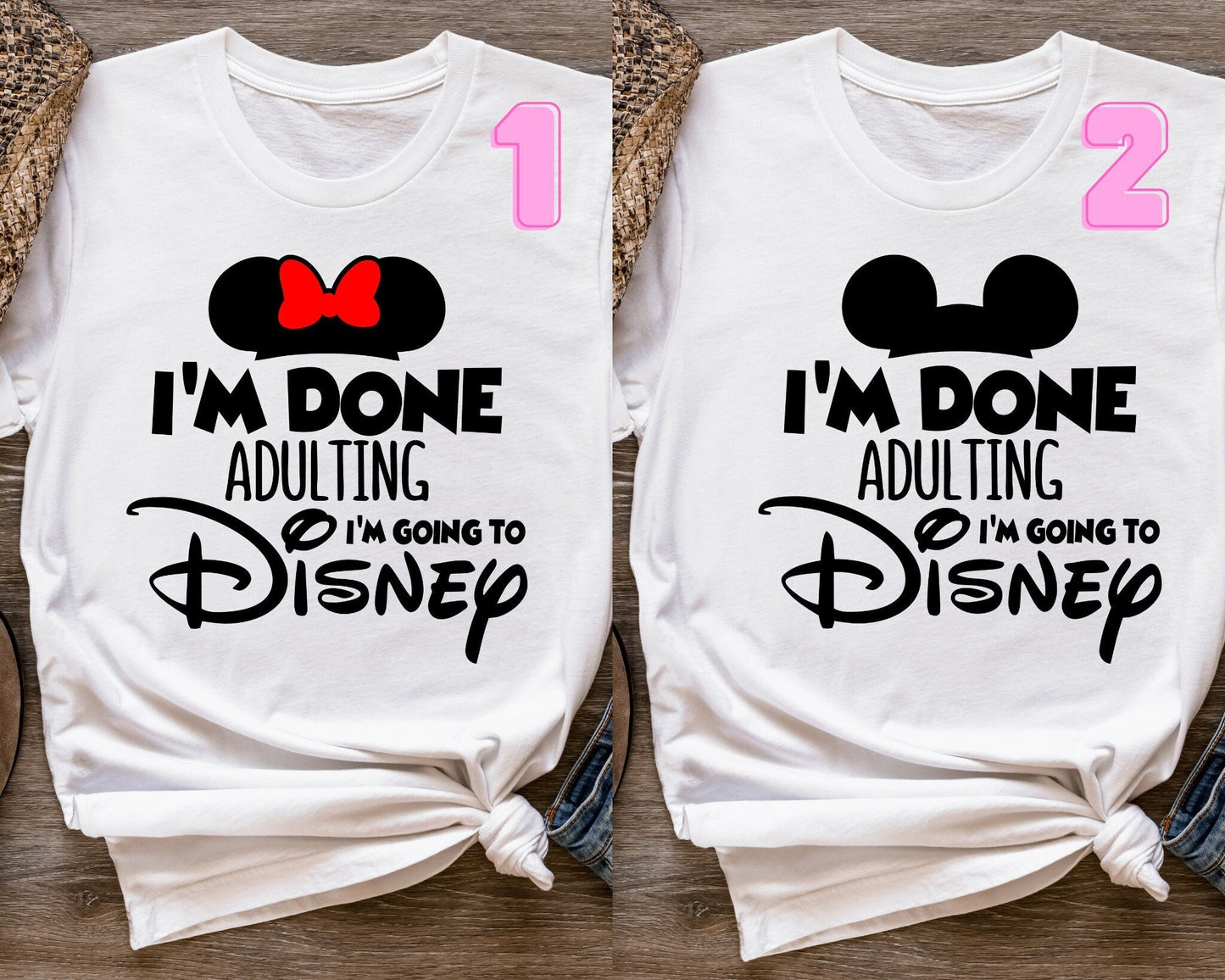 I'm Going To Disney Shirt,Parent Disney Shirt, Disney Adult Shirt,I'm Done Adulting I'm Going To Disney Shirt,Disney 2024 Couple Trip Shirt