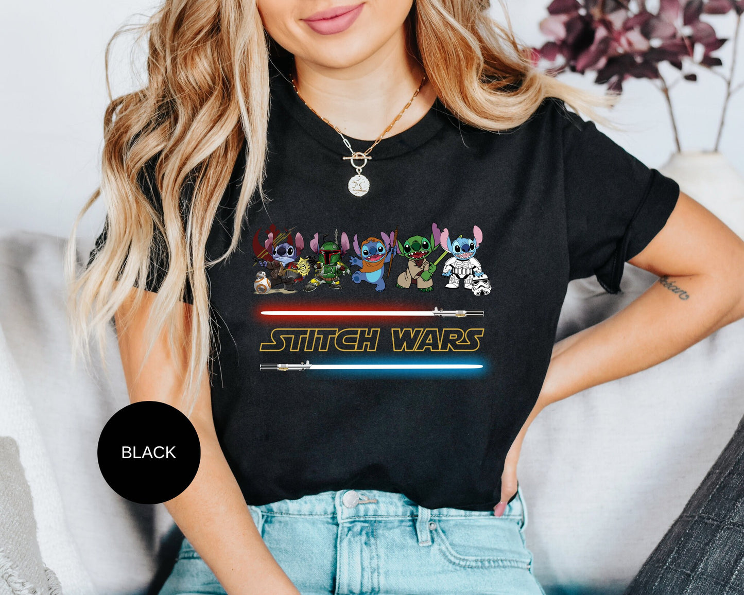 Stitch Shirt,Stitch Star Wars Shirt,Stitch Disney Shirt,Lilo And Stitch Star Wars Shirt,Matching Disney Shirts,Disney Vacation Shirt