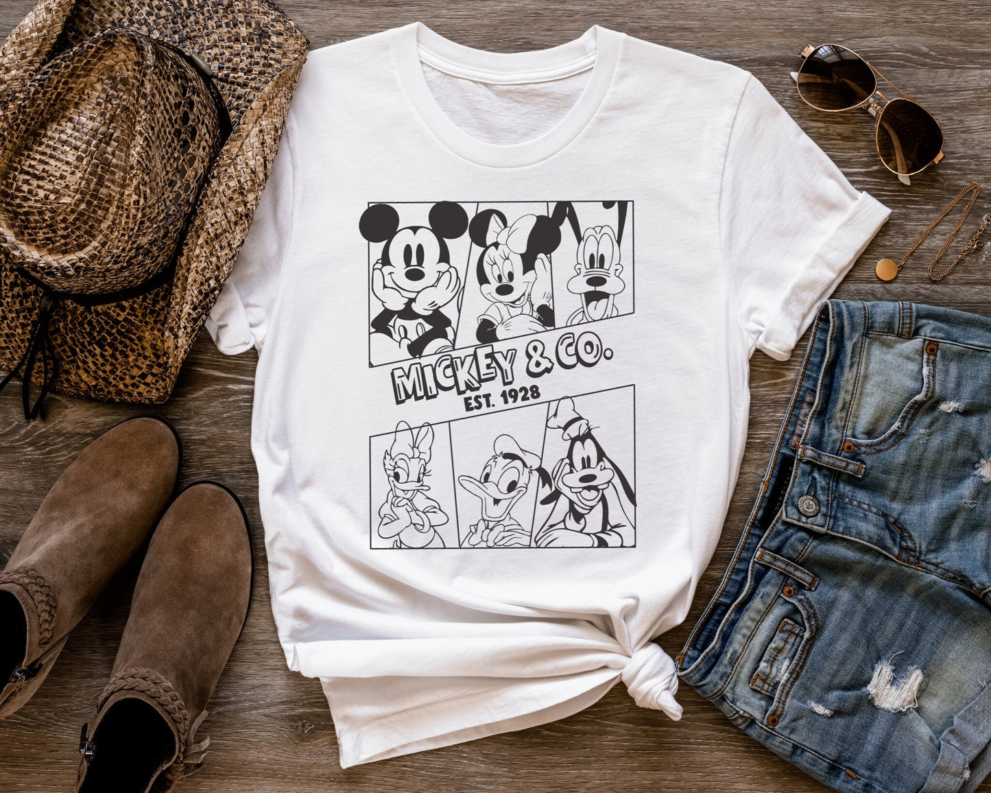 Retro Mickey & Co. 1928 Shirt: Disneyland Family Tee