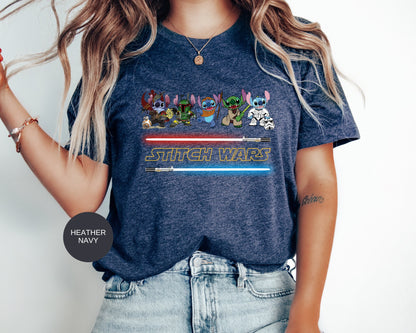 Stitch Shirt,Stitch Star Wars Shirt,Stitch Disney Shirt,Lilo And Stitch Star Wars Shirt,Matching Disney Shirts,Disney Vacation Shirt