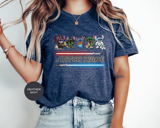 Stitch Shirt,Stitch Star Wars Shirt,Stitch Disney Shirt,Lilo And Stitch Star Wars Shirt,Matching Disney Shirts,Disney Vacation Shirt