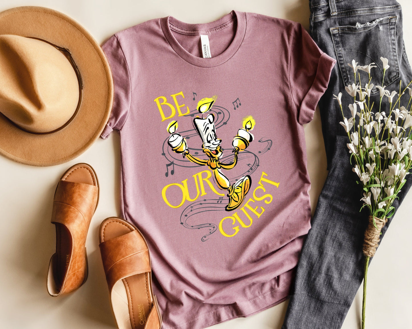 Be Our Guest Lumiere Shirt,Lumiere Shirt,Beauty and The Beast Shirt,Disneyworld Shirt,Disneyland Trip Family Matching Outfits