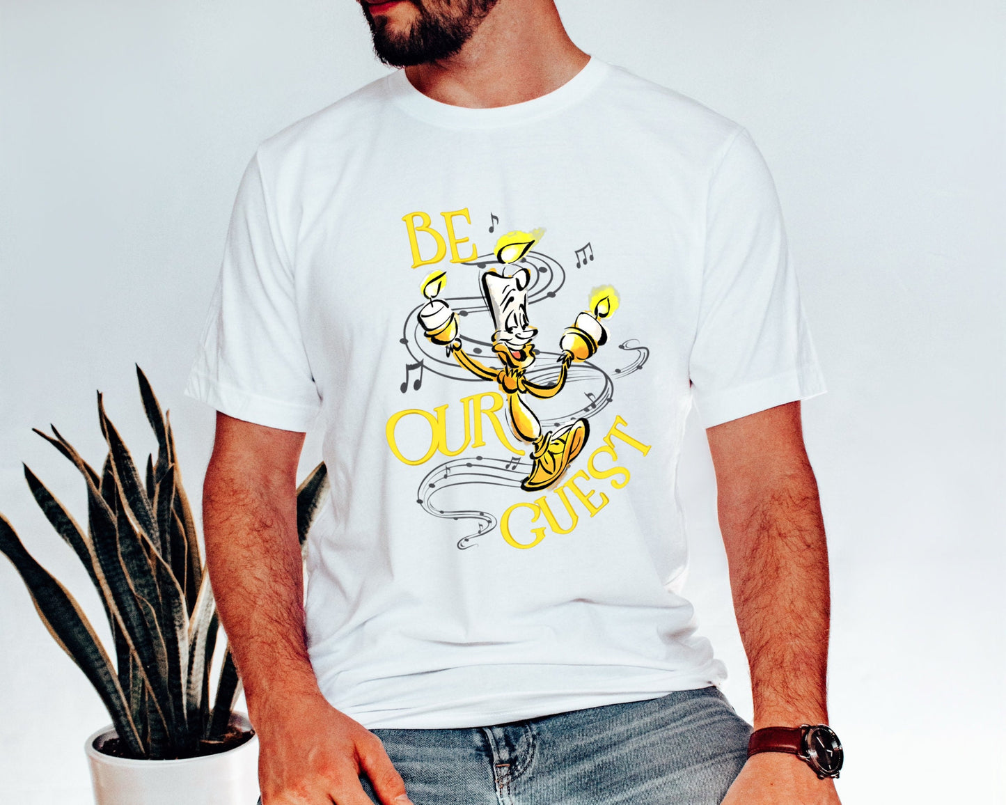 Be Our Guest Lumiere Shirt,Lumiere Shirt,Beauty and The Beast Shirt,Disneyworld Shirt,Disneyland Trip Family Matching Outfits