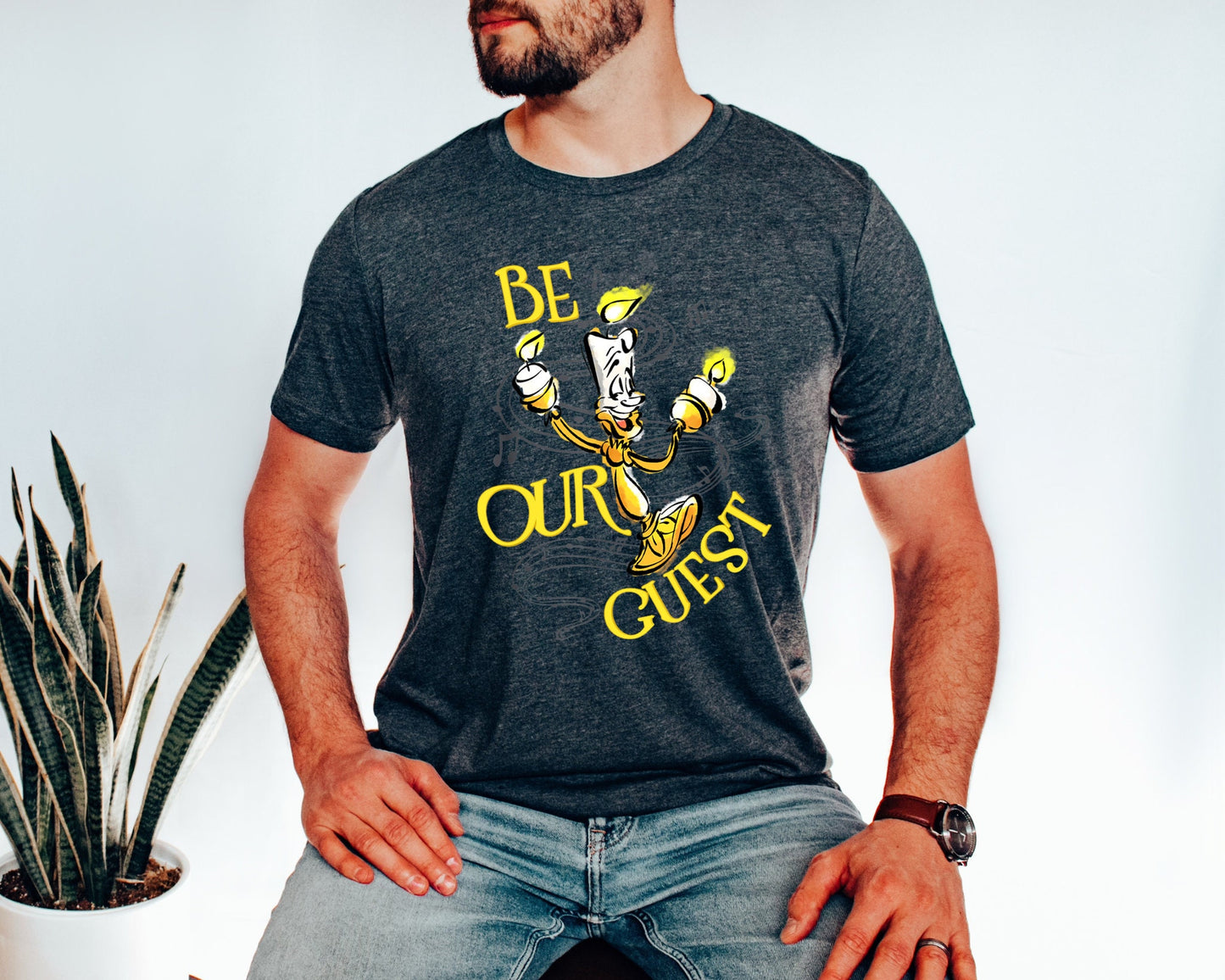 Be Our Guest Lumiere Shirt,Lumiere Shirt,Beauty and The Beast Shirt,Disneyworld Shirt,Disneyland Trip Family Matching Outfits