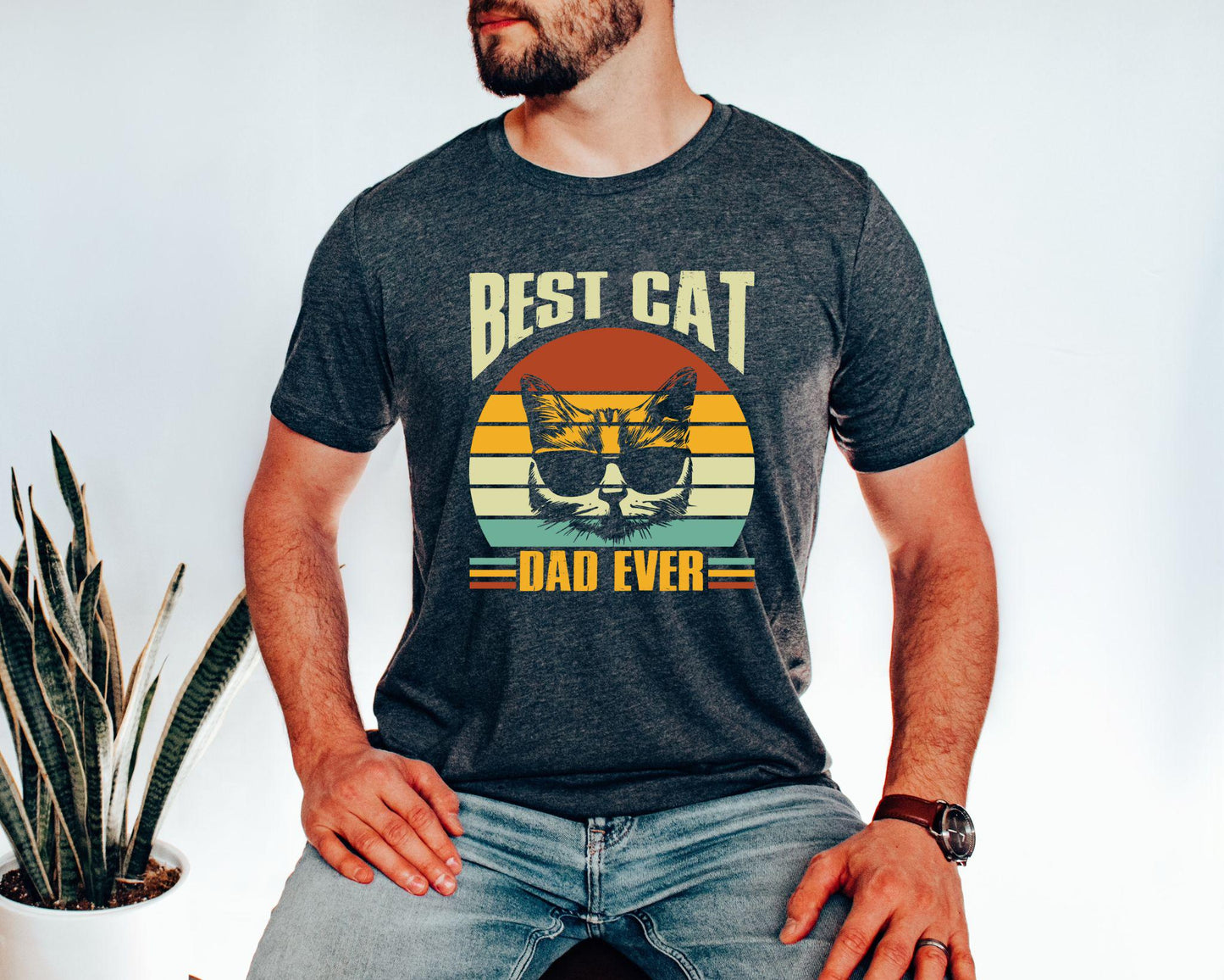 Best Cat Dad Shirt, Daddy Shirt,Cat Lover Gift for Dad, Father's Day Gift, Cat Dad Gift, Cat Dad, Cat Lover Shirt,Cat Dad Shirt