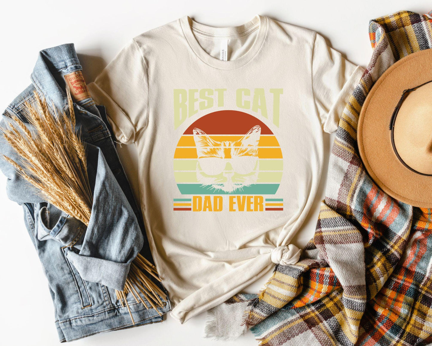 Best Cat Dad Shirt, Daddy Shirt,Cat Lover Gift for Dad, Father's Day Gift, Cat Dad Gift, Cat Dad, Cat Lover Shirt,Cat Dad Shirt