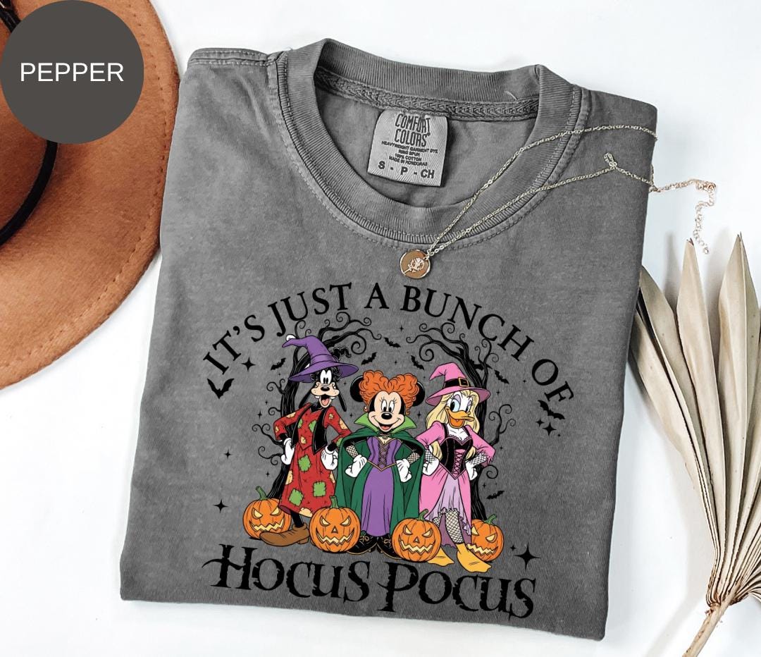Comfort Colors® Disney Hocus Pocus  Shirt – Disney Halloween Graphic Tee – Sanderson Sisters Disney Halloween T-Shirt, cute halloween shirt