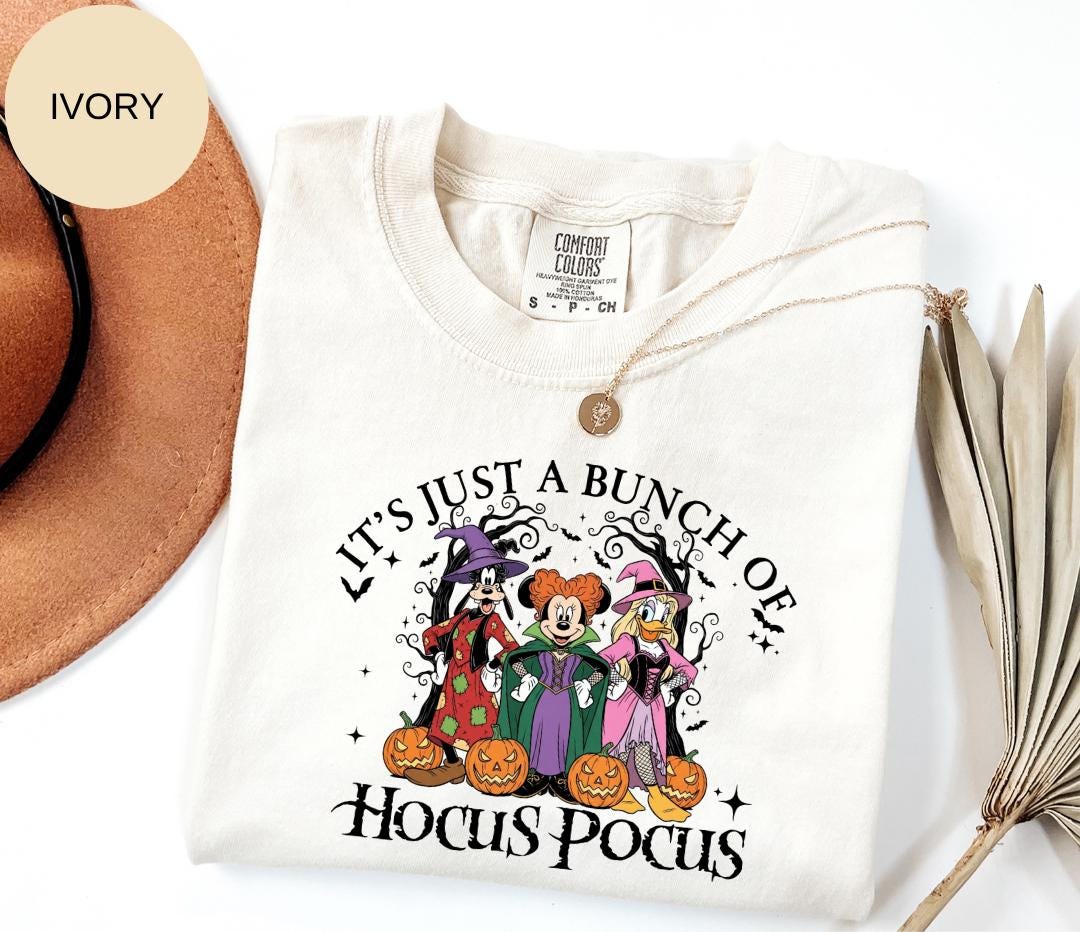 Comfort Colors® Disney Hocus Pocus  Shirt – Disney Halloween Graphic Tee – Sanderson Sisters Disney Halloween T-Shirt, cute halloween shirt