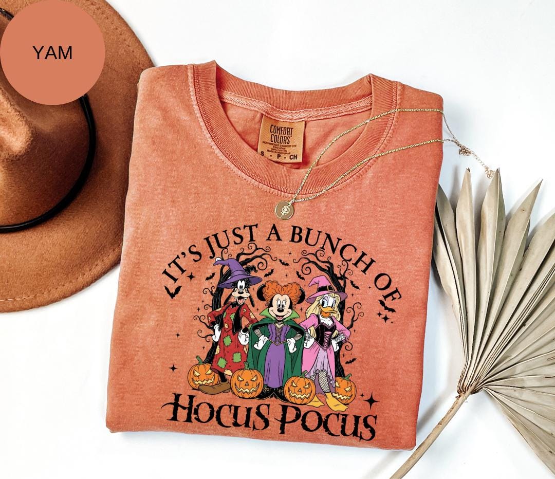 Comfort Colors® Disney Hocus Pocus  Shirt – Disney Halloween Graphic Tee – Sanderson Sisters Disney Halloween T-Shirt, cute halloween shirt