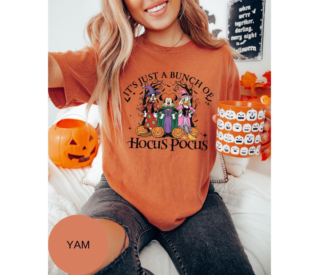Comfort Colors® Disney Hocus Pocus  Shirt – Disney Halloween Graphic Tee – Sanderson Sisters Disney Halloween T-Shirt, cute halloween shirt