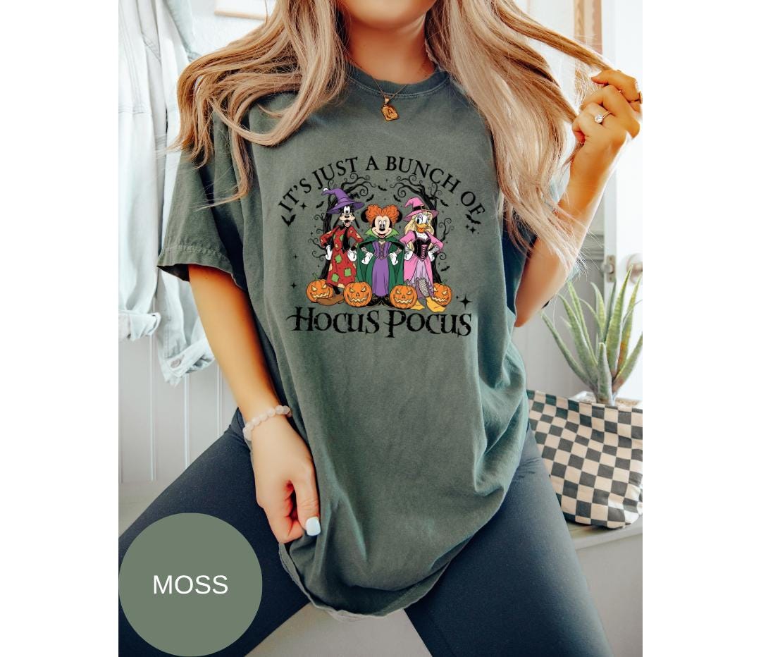 Comfort Colors® Disney Hocus Pocus  Shirt – Disney Halloween Graphic Tee – Sanderson Sisters Disney Halloween T-Shirt, cute halloween shirt