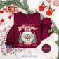 Christmas Time Shirt,It's The Most Wonderful Time Shirt,Christmas Sweatshirt,Christmas Shirt,Christmas Sweatshirt with Snow Globe