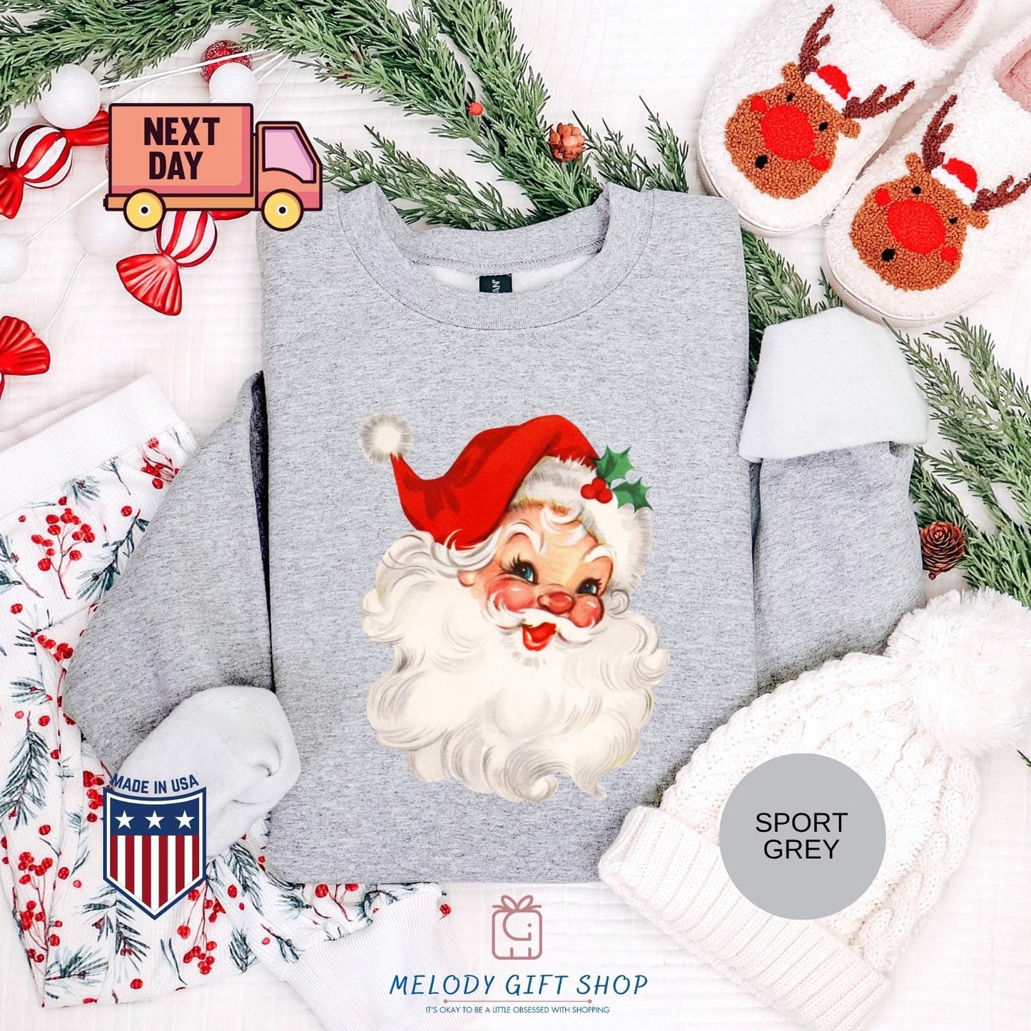 Christmas Santa Shirt, Claus Sweatshirt, Christmas T-Shirts Sweatshirts