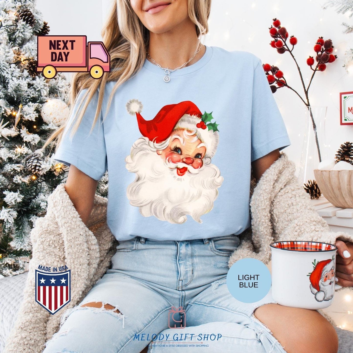 Christmas Santa Shirt, Claus Sweatshirt, Christmas T-Shirts Sweatshirts