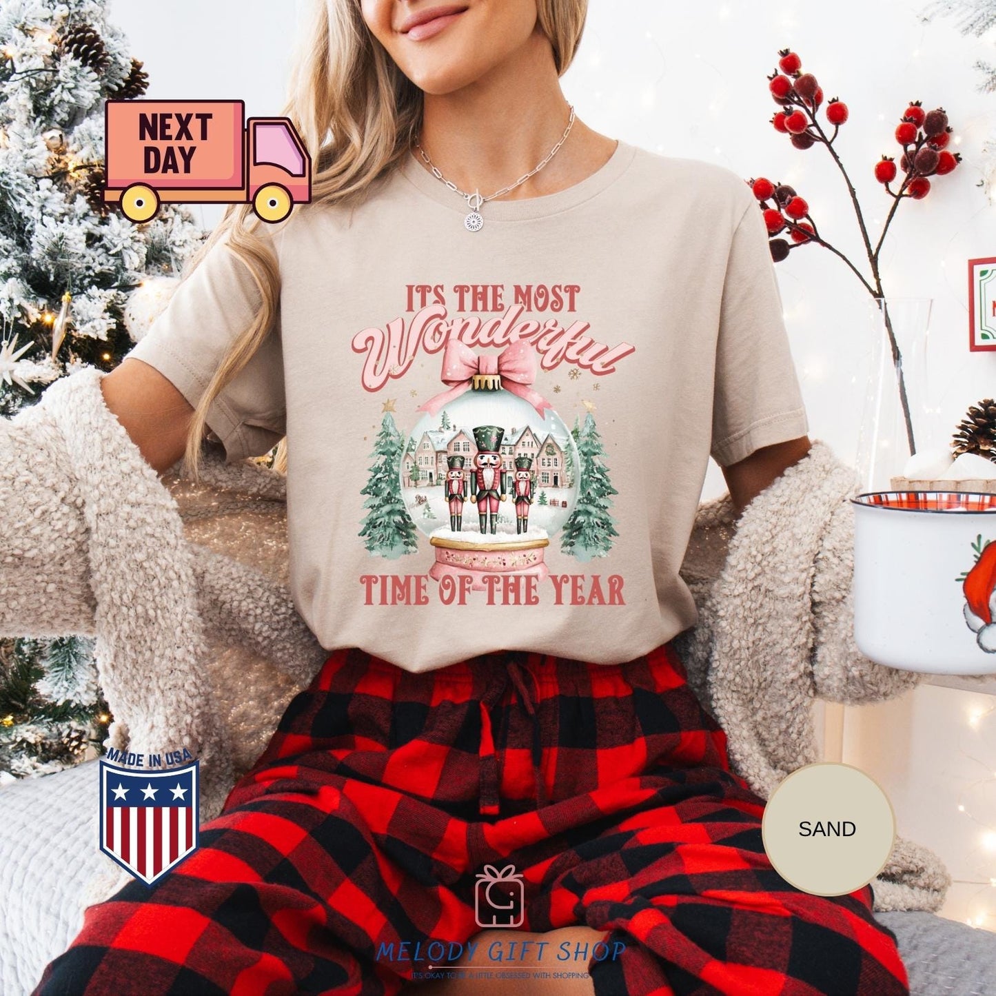 Christmas Time Shirt,It's The Most Wonderful Time Shirt,Christmas Sweatshirt,Christmas Shirt,Christmas Sweatshirt with Snow Globe