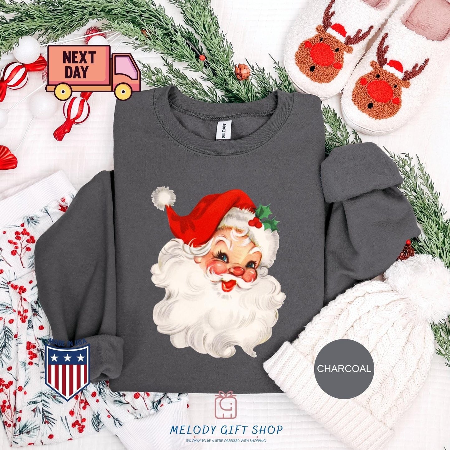 Christmas Santa Shirt, Claus Sweatshirt, Christmas T-Shirts Sweatshirts