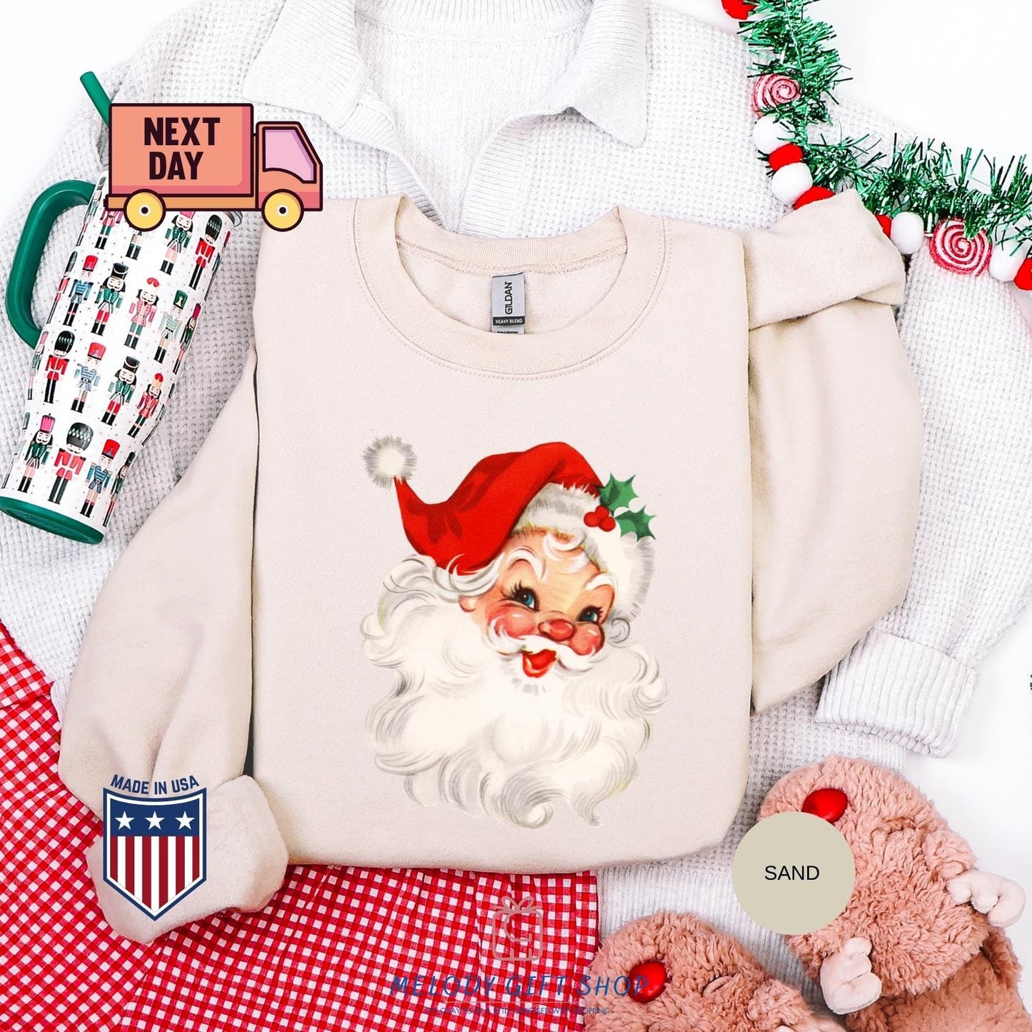 Christmas Santa Shirt, Claus Sweatshirt, Christmas T-Shirts Sweatshirts