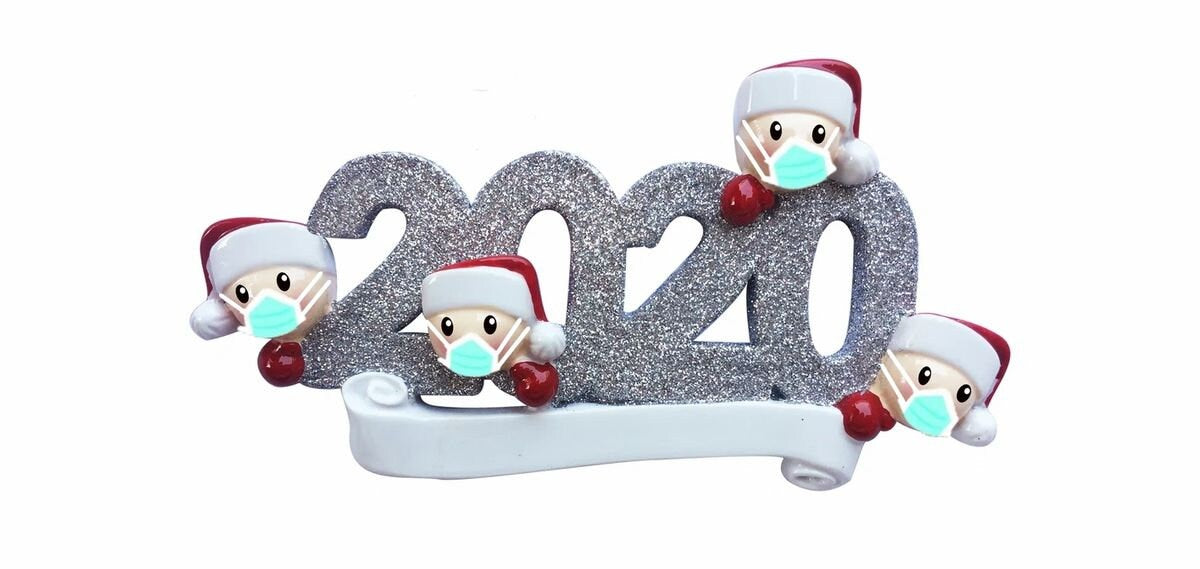 Quarantined 2020 Family Personalized Christmas Ornaments /2020 Covid Quarantine Covid-19-Pandemic - Coronavirus - Covid Ornament