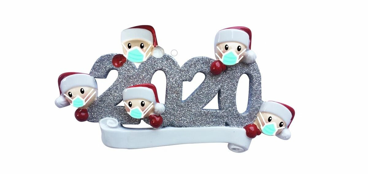 Quarantined 2020 Family Personalized Christmas Ornaments /2020 Covid Quarantine Covid-19-Pandemic - Coronavirus - Covid Ornament