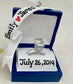 Marry Me Blue Box Engagement Ring Personalized Christmas Ornament