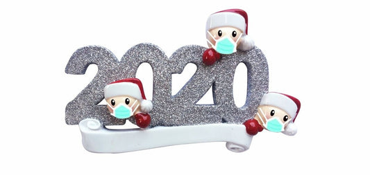 Quarantined 2020 Family Personalized Christmas Ornaments /2020 Covid Quarantine Covid-19-Pandemic - Coronavirus - Covid Ornament