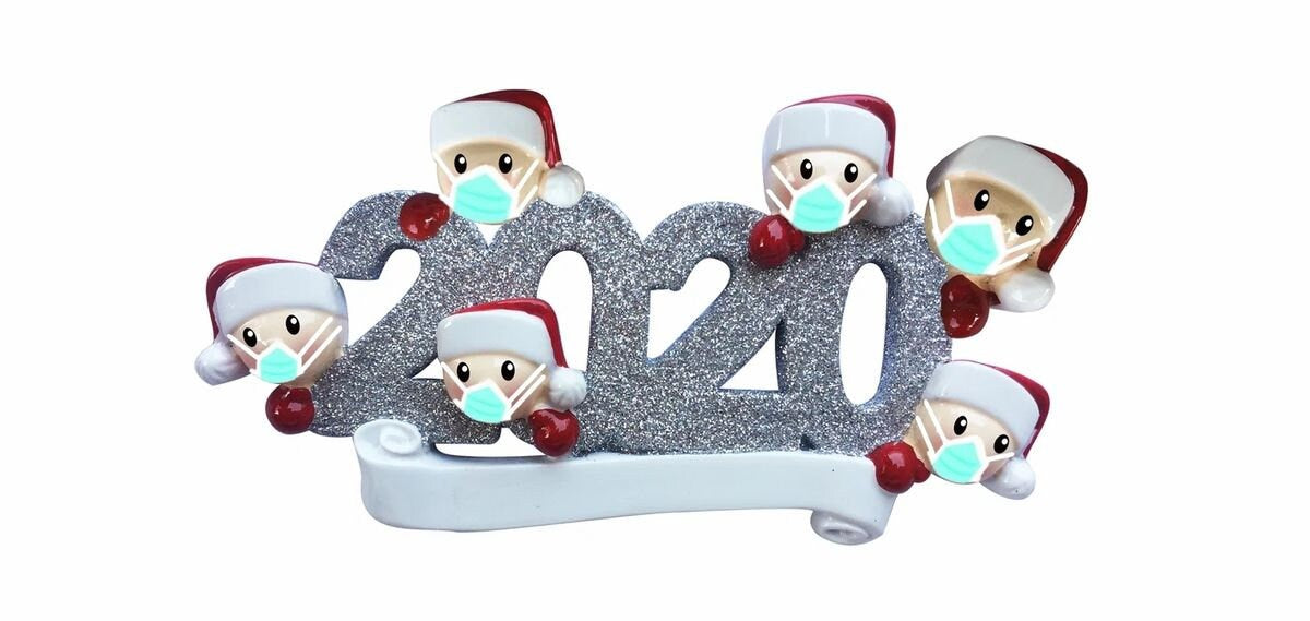 Quarantined 2020 Family Personalized Christmas Ornaments /2020 Covid Quarantine Covid-19-Pandemic - Coronavirus - Covid Ornament