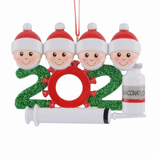 2021 Christmas Ornament-2021 Vaccine Ornament,2021 Vaccine Family Ornament,2021 Family Christmas Ornament 2021 Vaccinated Ornament Covid