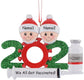 2021 Vaccinated Ornament,  Christmas Decoration Ornament Personalized Family Ornament 2021 Family Christmas Ornament with Pets Ornament