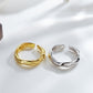 Irregular Wave Ring, Minimalist Gold Adjustable Ring, Asymmetric Ring, Chunky Ring, Hollow Ring, Streetwear Ring, Cool Ring, Fashion Ring