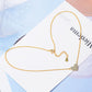 Pixel Heart Charm Necklace, Dainty Necklace, Tiny Heart Necklace, Tiny Minimalist Necklace, Bridesmaid Gift, Modern Necklace, Tiny Heart
