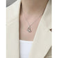 Hammered Heart Necklace, Heart Initial Disc, Mother's Necklace, Dainty Necklace, Silver Heart Necklace, Open Heart Necklace, Heart Necklace