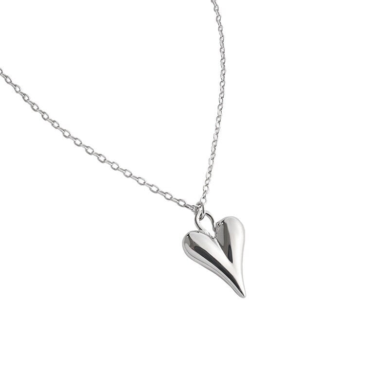Dainty Heart Necklace, Tiny Heart Necklace, Heart Necklace, Silver Heart Necklace, Layered Necklace, Everyday Jewelry, Simple Necklace