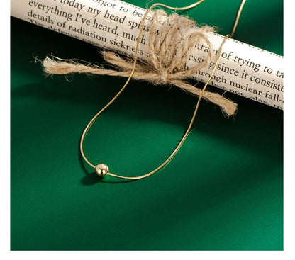 Tiny Dainty Bead Necklace
