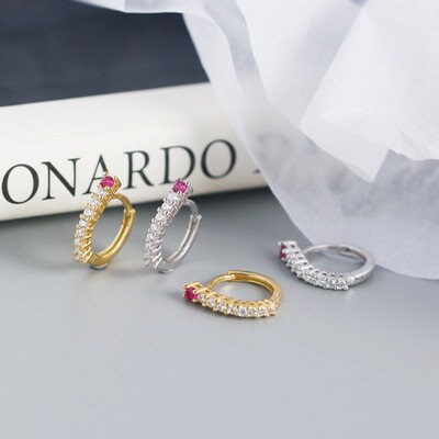 18K Gold Filled Hoop Tiny Hoop Earrings,  Silver Small Huggie Minimalist Dainty Hoops, Cartilage Hoop, Gold Conch Hoop, Pave Ring Hoops