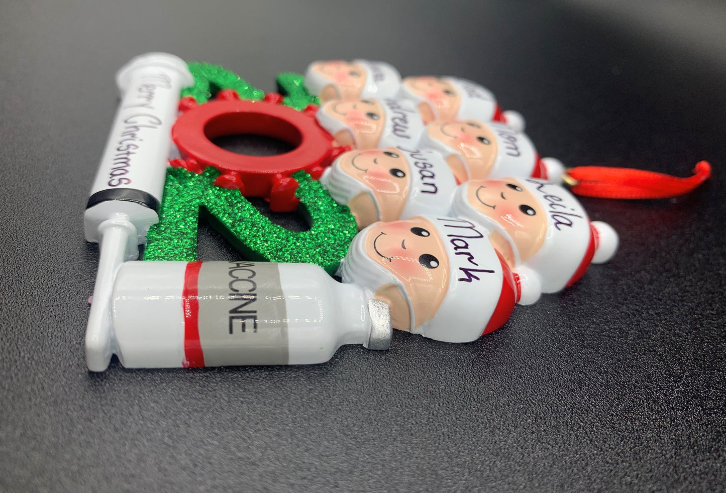 2021 Christmas Ornament-2021 Vaccine Ornament,2021 Vaccine Family Ornament,2021 Family Christmas Ornament 2021 Vaccinated Ornament Covid