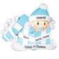 2024 Baby Boy and Baby Girl in Personalized Present Ornament, 2024 New Baby's First Christmas Ornament, Personalized Christmas Ornament Gift