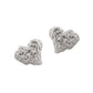 18K Gold Hammered Small Heart Stud Earring, Brass Heart Earring, Tiny Heart Stud Earring, Dainty Little Heart Stud, Tiny Hammered Heart Stud