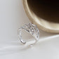 Minimalist Irregular Ring, Lava Ring, Hammered Textured Ring, Chunky Ring, Bold Ring, Unique Statement Ring, Vintage Gold Ring, Crease Ring