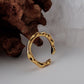 18K Gold Shape  Rings, Minimalist Wave Ring, Wave Ring, Asymmetric Gold Ring, Irregular Wave Gold Ring, Gold Minimalist Ring, Chunky Ring