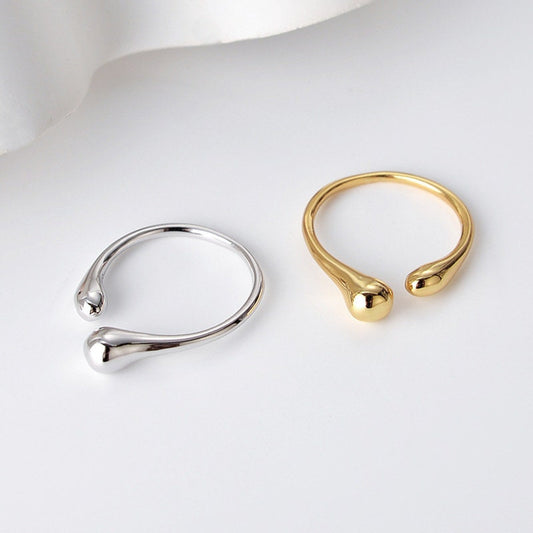 Minimalist Water Drop Ring