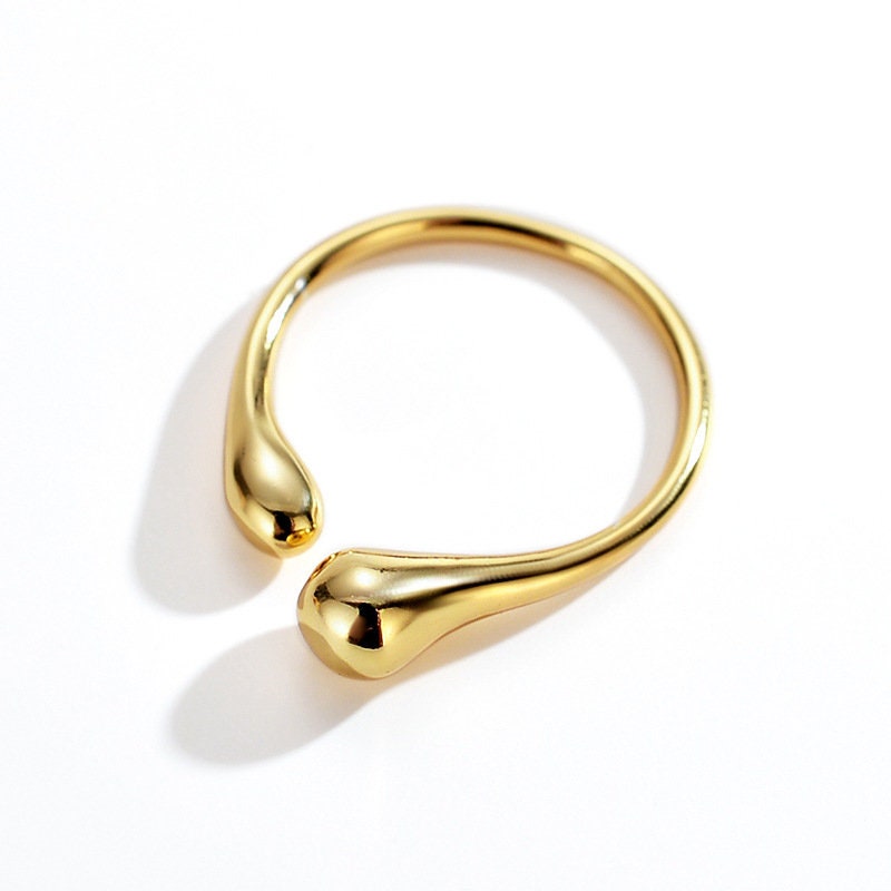 Minimalist Water Drop Ring