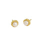 18K Gold Vermeil Freshwater Pearl Studs, Real Pearl Studs, Dainty Pearl earrings, Small bridesmaids earrings,  Wedding Pearl Earrings Studs