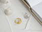 18K Gold Vermeil Tiny Roman Coin Ring, Signet Ring, Dainty Ring, Caesar Intaglio Roman Coin Ring, Midi Ring, Solitaire Ring, Gift for Mom