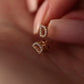 Alphabet Stud initial Earring